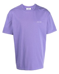 hellviolettes T-Shirt mit einem Rundhalsausschnitt von YOUNG POETS
