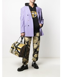 hellviolettes Zweireiher-Sakko von Versace