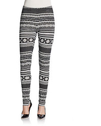 Leggings mit Norwegermuster