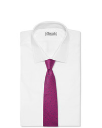 lila bedruckte Krawatte von Charvet