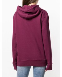 lila bedruckter Pullover mit einer Kapuze von Levi's