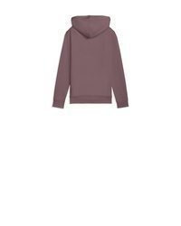 lila bedruckter Pullover mit einer Kapuze von Puma