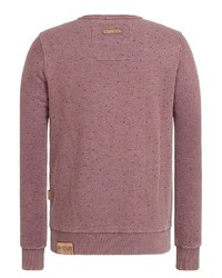 lila bedrucktes Sweatshirt von Naketano