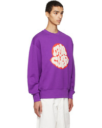 lila bedrucktes Sweatshirt von Moncler