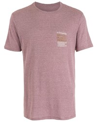 lila bedrucktes T-Shirt mit einem Rundhalsausschnitt von OSKLEN