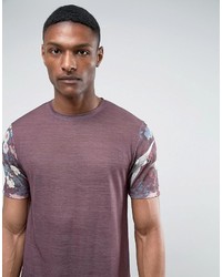 lila bedrucktes T-shirt von Asos