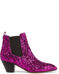 lila Chelsea Boots