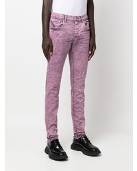 lila enge Jeans von purple brand