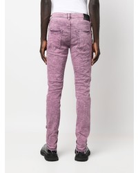 lila enge Jeans von purple brand