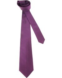 lila horizontal gestreifte Krawatte von Kiton