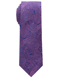 lila Krawatte mit Paisley-Muster von Eterna
