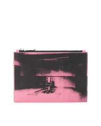 lila Leder Clutch Handtasche von Calvin Klein 205W39nyc