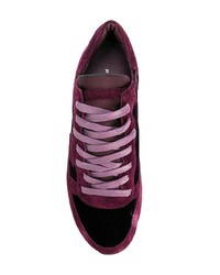 lila niedrige Sneakers von Philippe Model