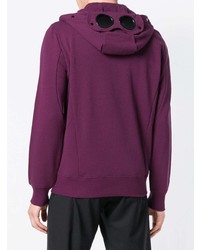 lila Pullover mit einem Kapuze von CP Company