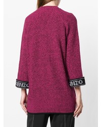 lila Pullover mit einem Reißverschluß von Kenzo