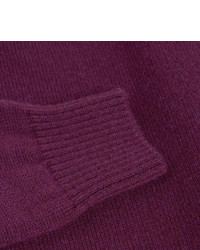 lila Pullover mit einem Rundhalsausschnitt von Ami