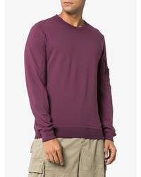 lila Pullover mit einem Rundhalsausschnitt von CP Company