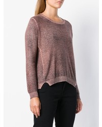 lila Pullover mit einem Rundhalsausschnitt von Avant Toi