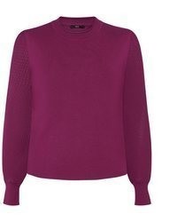 lila Pullover mit einem Rundhalsausschnitt von Zero