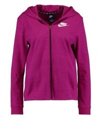lila Pullover mit einer Kapuze von Nike