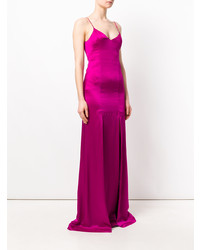 lila Satin Ballkleid von Galvan