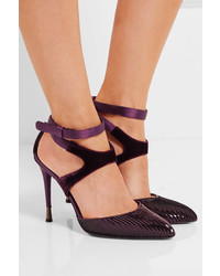 lila Satin Pumps von Tom Ford