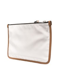 lila Segeltuch Clutch Handtasche von Moschino