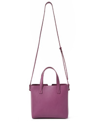 lila Shopper Tasche aus Leder von Vince