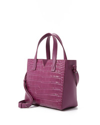 lila Shopper Tasche aus Leder von Vince