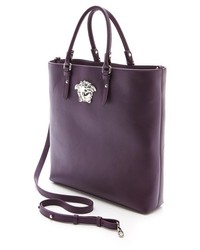 lila Shopper Tasche aus Leder von Versace