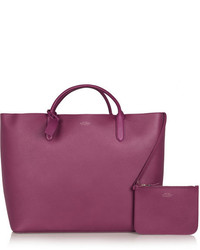 lila Shopper Tasche aus Leder von Smythson