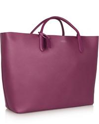 lila Shopper Tasche aus Leder von Smythson