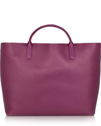 lila Shopper Tasche aus Leder von Smythson