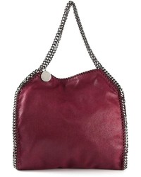 lila Shopper Tasche aus Leder von Stella McCartney