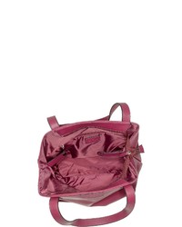 lila Shopper Tasche aus Leder von Tom Tailor