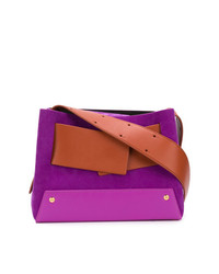 lila Shopper Tasche aus Leder von Yuzefi