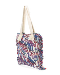 lila Shopper Tasche aus Segeltuch von Figue