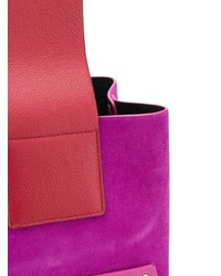 lila Shopper Tasche aus Wildleder von Yuzefi