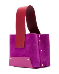 lila Shopper Tasche aus Wildleder von Yuzefi
