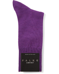 lila Socken von Falke