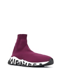 lila Sportschuhe von Balenciaga