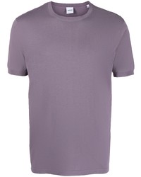 lila T-Shirt mit einem Rundhalsausschnitt von Aspesi