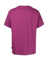 lila T-Shirt mit einem Rundhalsausschnitt von SPORT b. by agnès b.