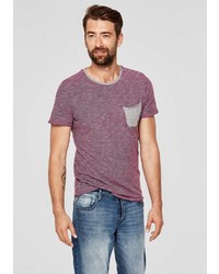 lila T-Shirt mit einem Rundhalsausschnitt von S.OLIVER RED LABEL