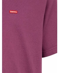 lila T-Shirt mit einem Rundhalsausschnitt von Supreme