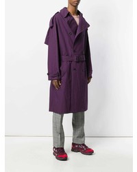 lila Trenchcoat von Raf Simons