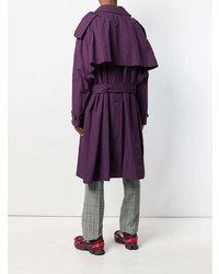 lila Trenchcoat von Raf Simons