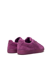 lila Wildleder niedrige Sneakers von Puma