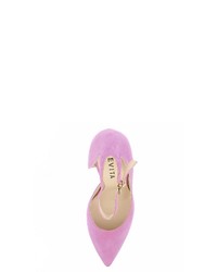 lila Wildleder Pumps von Evita