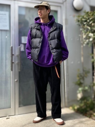 schwarze Cord Chinohose von Séfr
